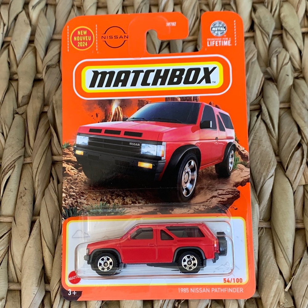 1985 Nissan Pathfinder Matchbox Red SUV Truck New 2024 MB1443 Mattel MBX